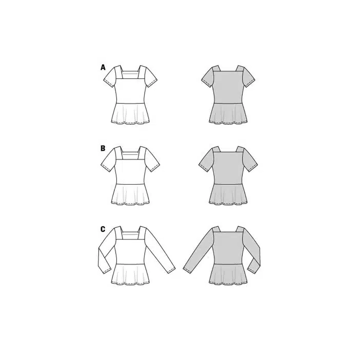 Burda Patroon 5908 - Shirt in Variaties