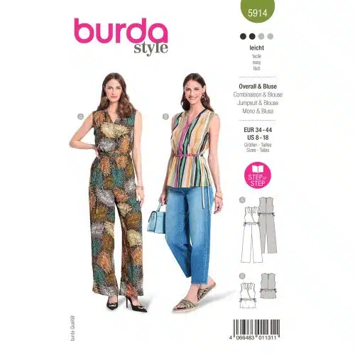 Burda Patroon 5914 - Jumpsuit en Blouse