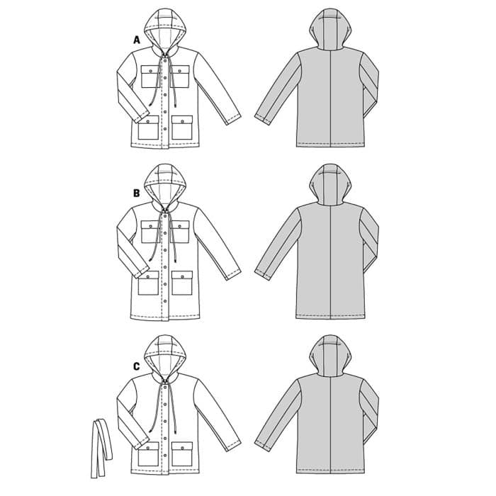 Burda Patroon 5923 - Jas in Variaties