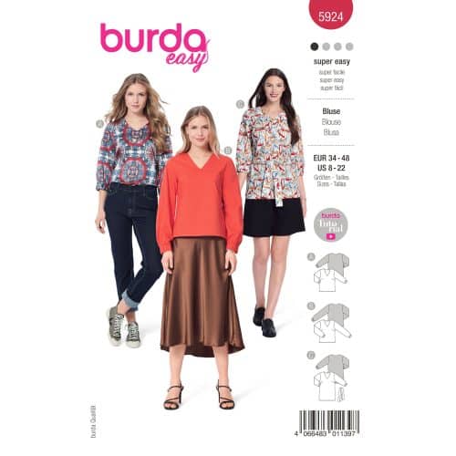 Burda Patroon 5924 - Blouse in Variaties