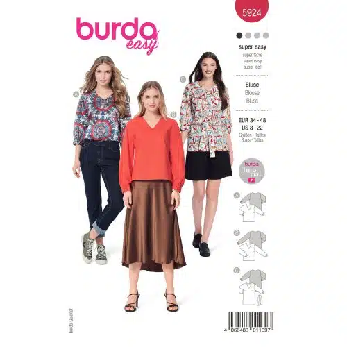 Burda Patroon 5924 - Blouse in Variaties