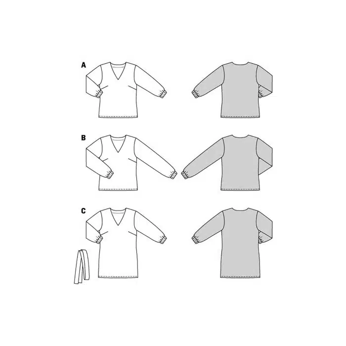 Burda Patroon 5924 - Blouse in Variaties