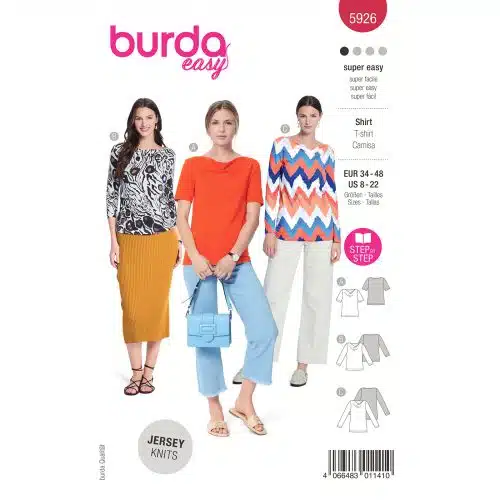 Burda Patroon 5926 - Shirt in Variaties