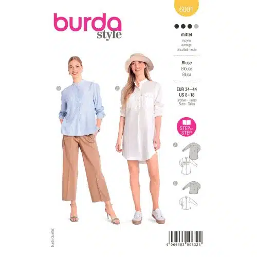 Burda Patroon 6001 - Blouse in Variaties