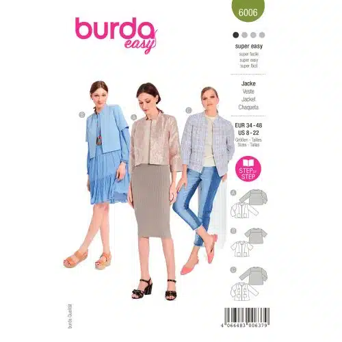 Burda Patroon 6006 - Jasje in Variaties