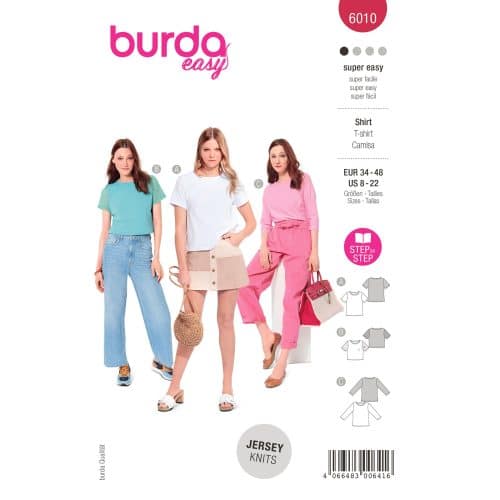 Burda Patroon 6010 - Shirt in Variaties