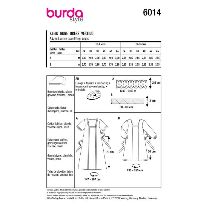 Burda Patroon 6014 - Jurk in Variaties