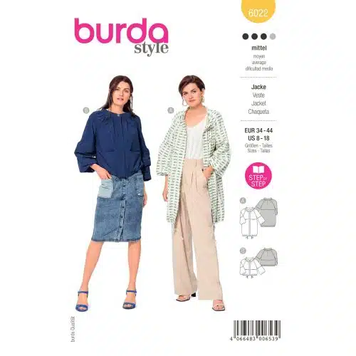 Burda Patroon 6022 - Vest in Variaties