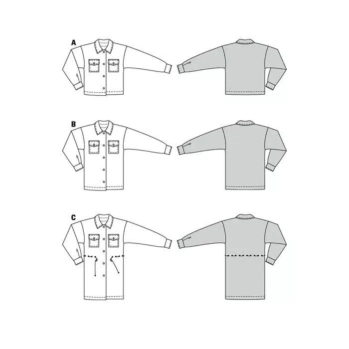 Burda Patroon 6024 - Jasje in Variaties