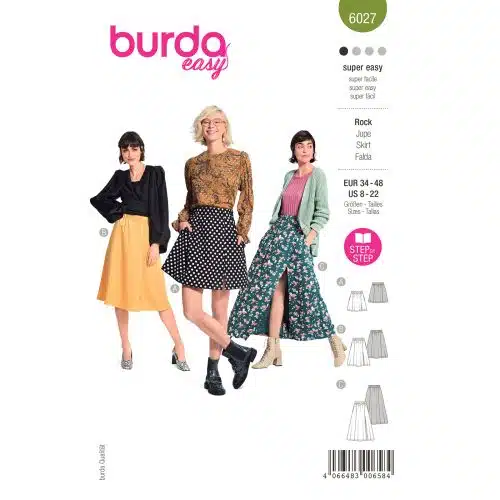Burda Patroon 6027 - Rok in Variaties