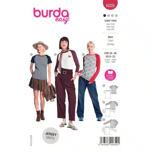 Burda Patroon 6028 - Shirt in Variaties