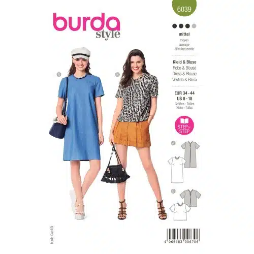 Burda Patroon 6039 - Jurk en Blouse