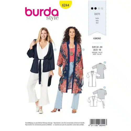 Burda Patroon 6244 - Kimono