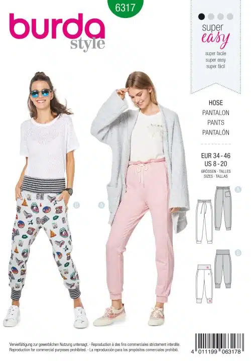 Burda Patroon 6317 - Broek in variaties