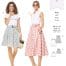 Burda Patroon 6319 - Rok in variaties
