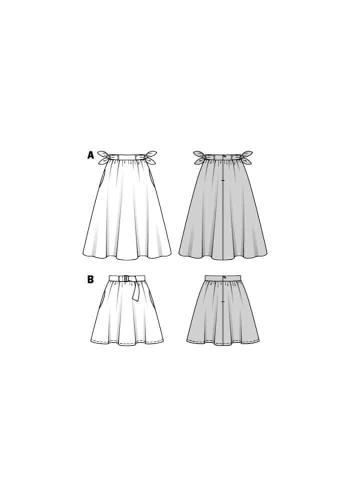 Burda Patroon 6319 - Rok in variaties