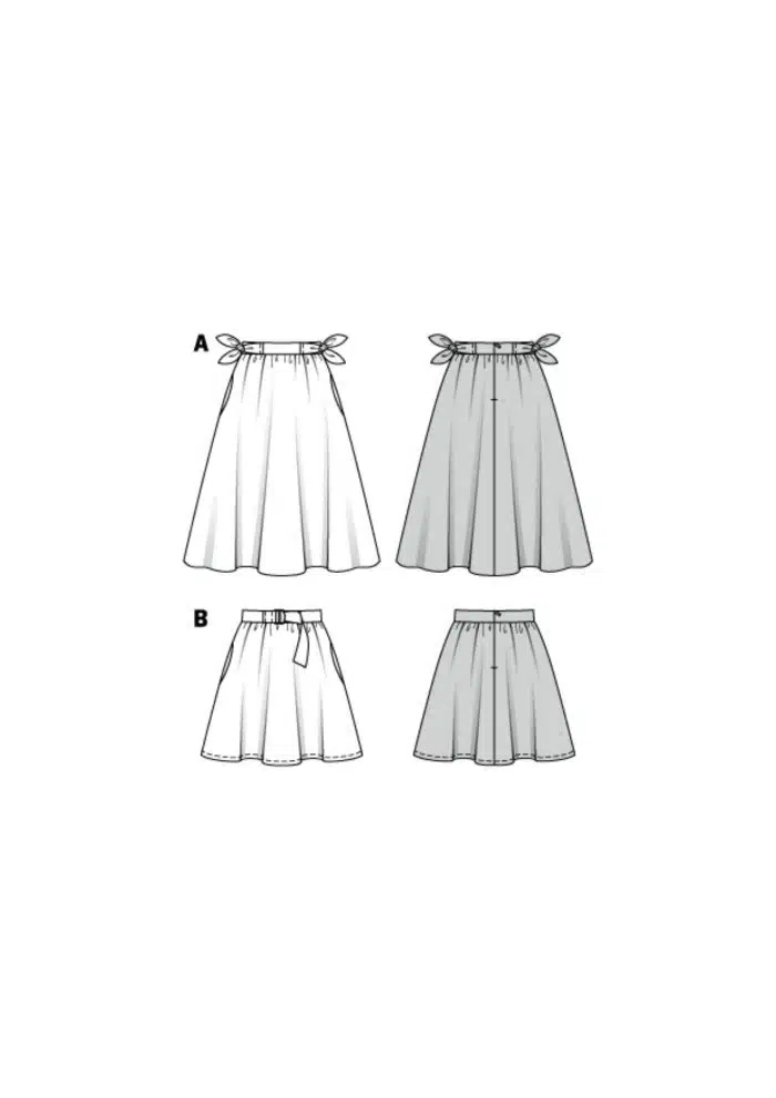 Burda Patroon 6319 - Rok in variaties