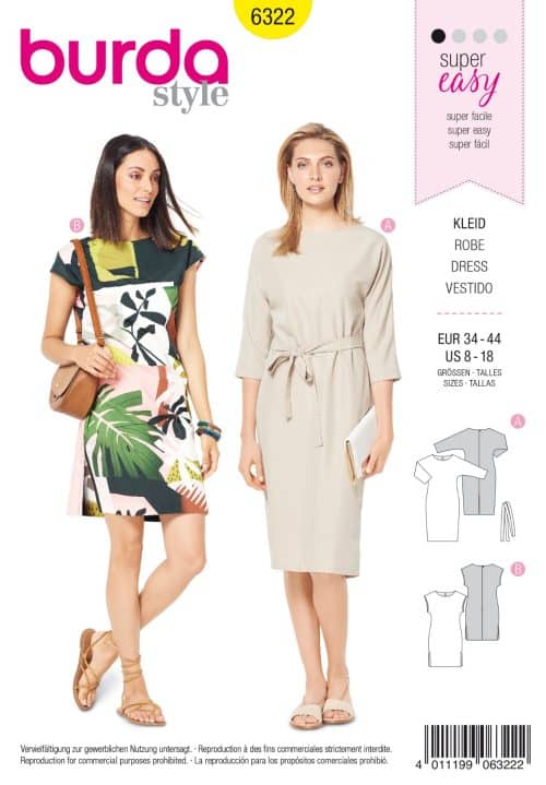 Burda Patroon 6322 - Jurk in variaties