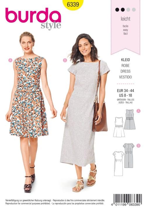 Burda Patroon 6339 - Jurk in variaties