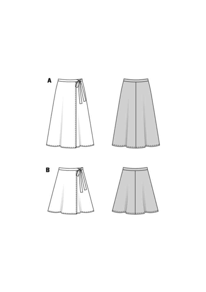 Burda Patroon 6340 - Rok in variaties