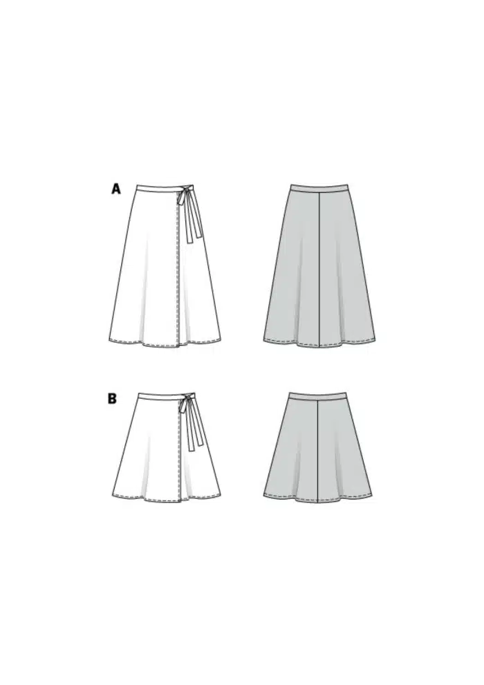 Burda Patroon 6340 - Rok in variaties