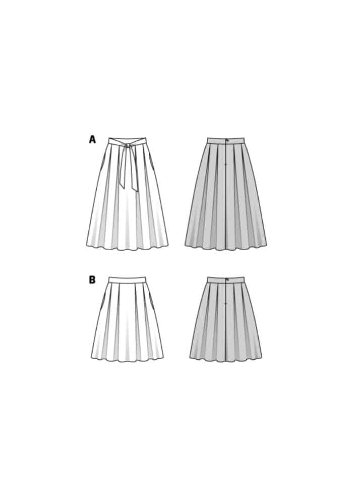 Burda Patroon 6341 - Rok in variaties