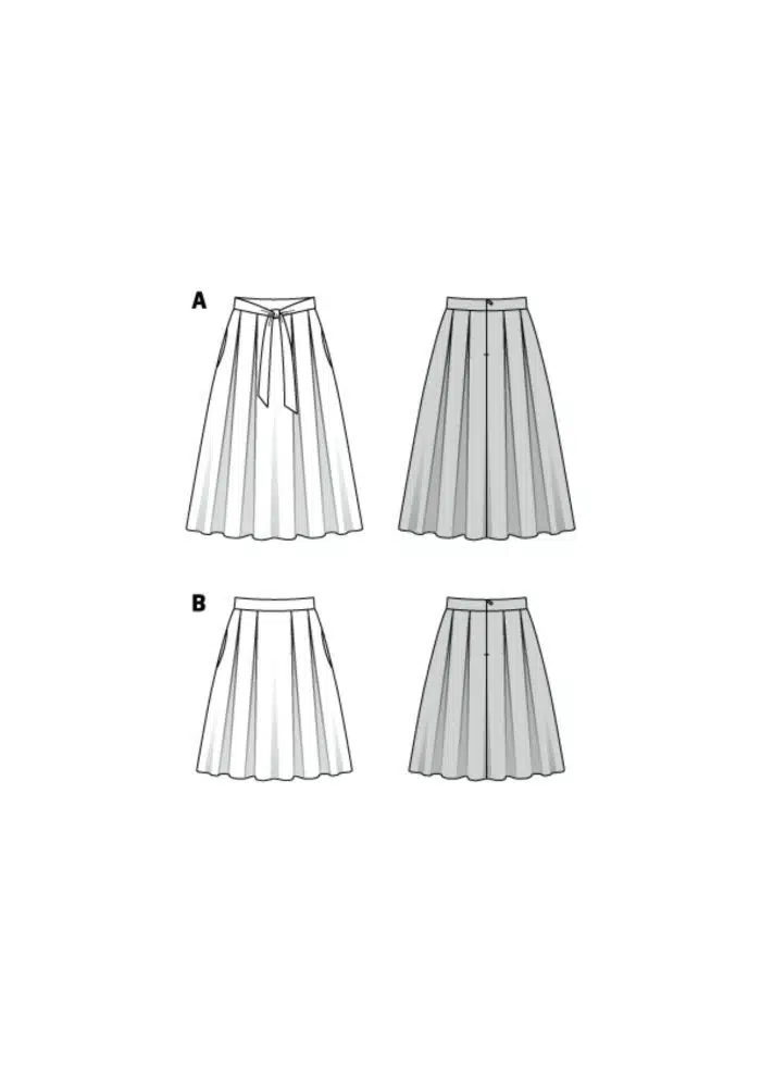 Burda Patroon 6341 - Rok in variaties