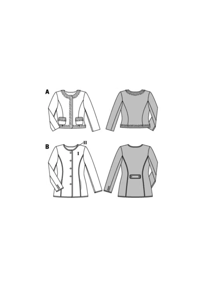 Burda Patroon 6465 - Jasje in variaties