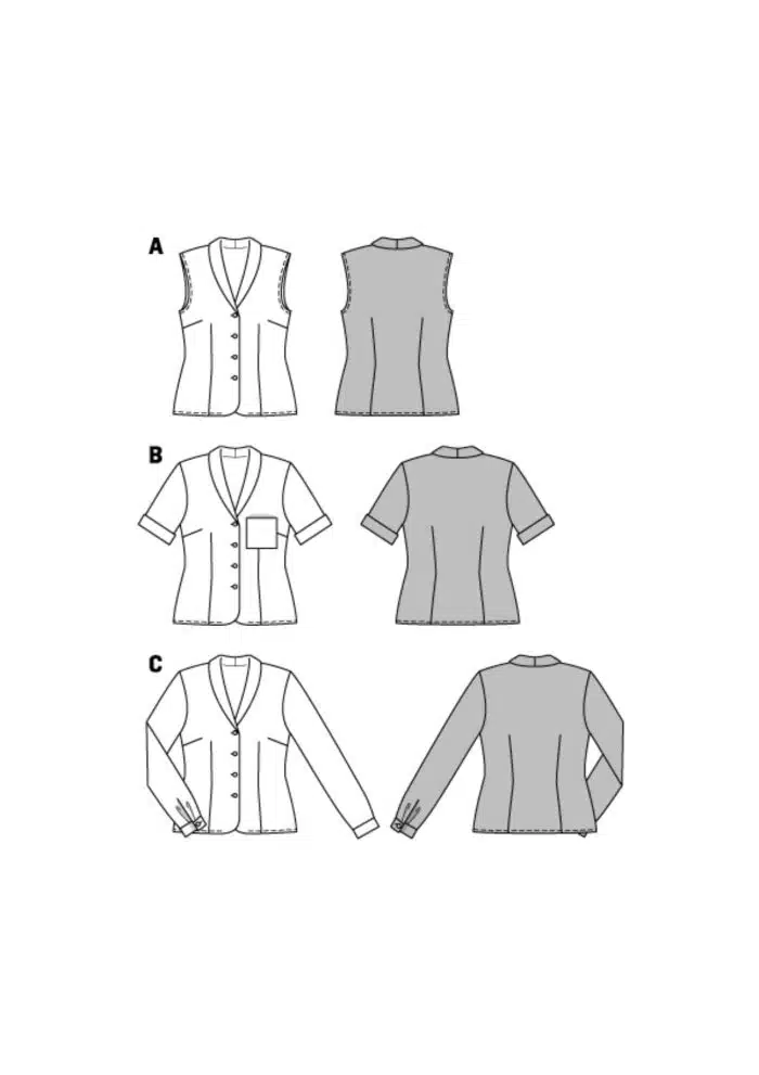 Burda Patroon 6533 - Blouse in variaties