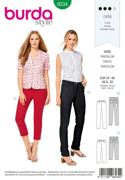 Burda Patroon 6534 - Broek in variaties