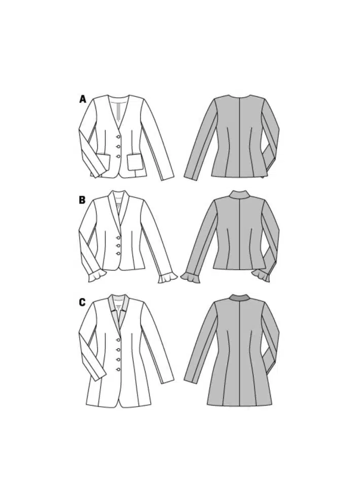 Burda Patroon 6569 - Jasje in variaties