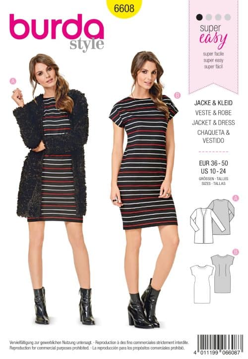 Burda Patroon 6608 - Jurk en Vest