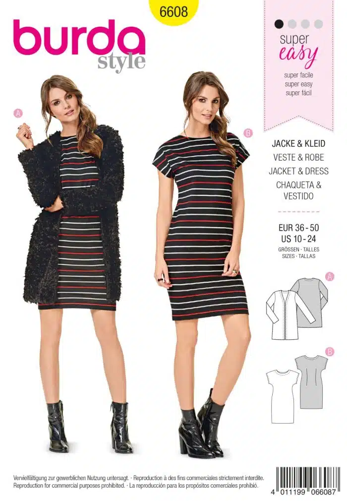 Burda Patroon 6608 - Jurk en Vest