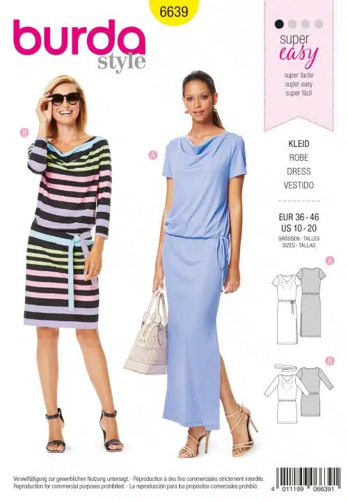 Burda Patroon 6639 - Jurk in variaties