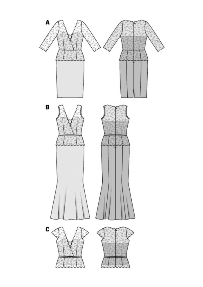 Burda Patroon 6646 - Jurk in variaties