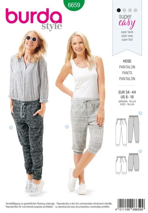 Burda Patroon 6659 - Broek in variaties