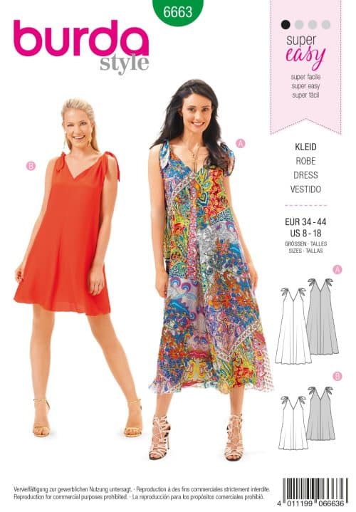 Burda Patroon 6663 - Jurk in variaties