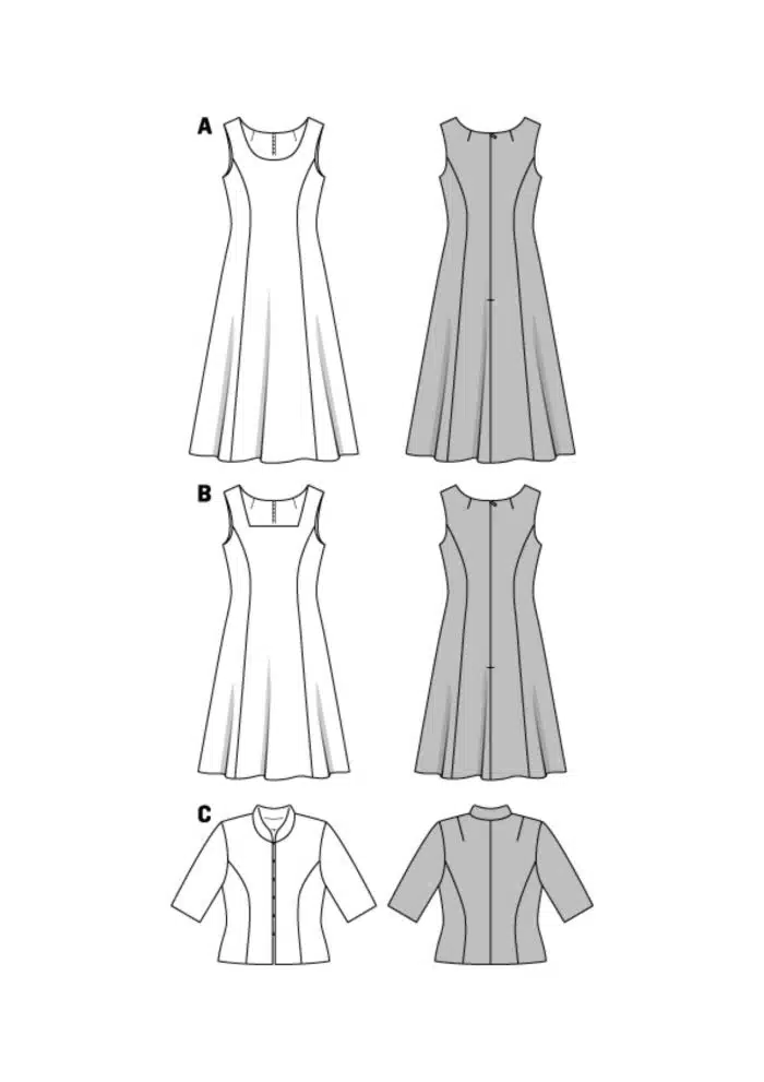 Burda Patroon 6687 - Jurk in variaties