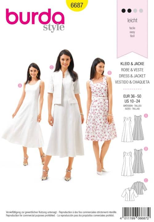 Burda Patroon 6687 - Jurk in variaties