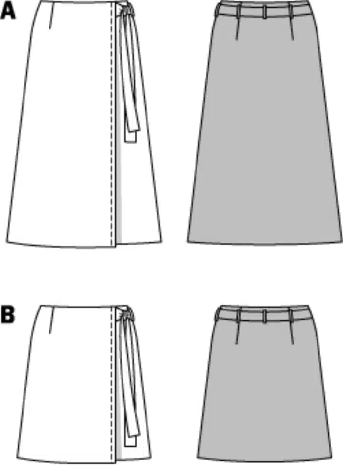 Burda Patroon 6733 - Rok in variaties