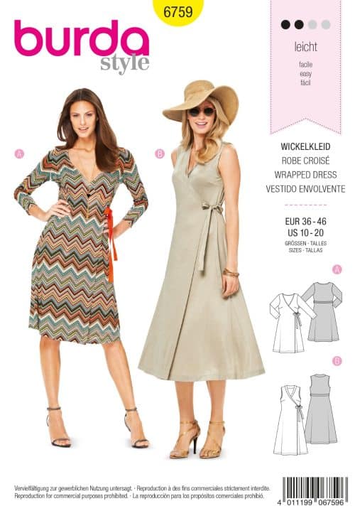 Burda Patroon 6759 - Jurk in variaties