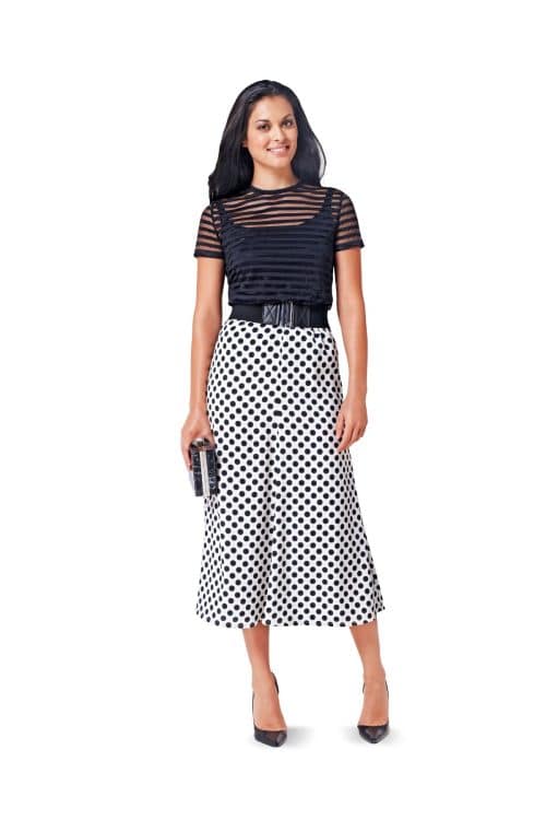 Burda Patroon 6818 - Rok in variaties