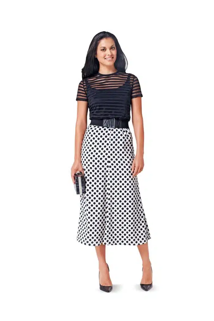 Burda Patroon 6818 - Rok in variaties