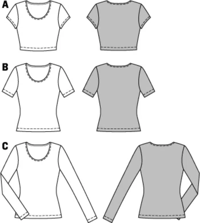 Burda Patroon 6820 - Shirt in variaties