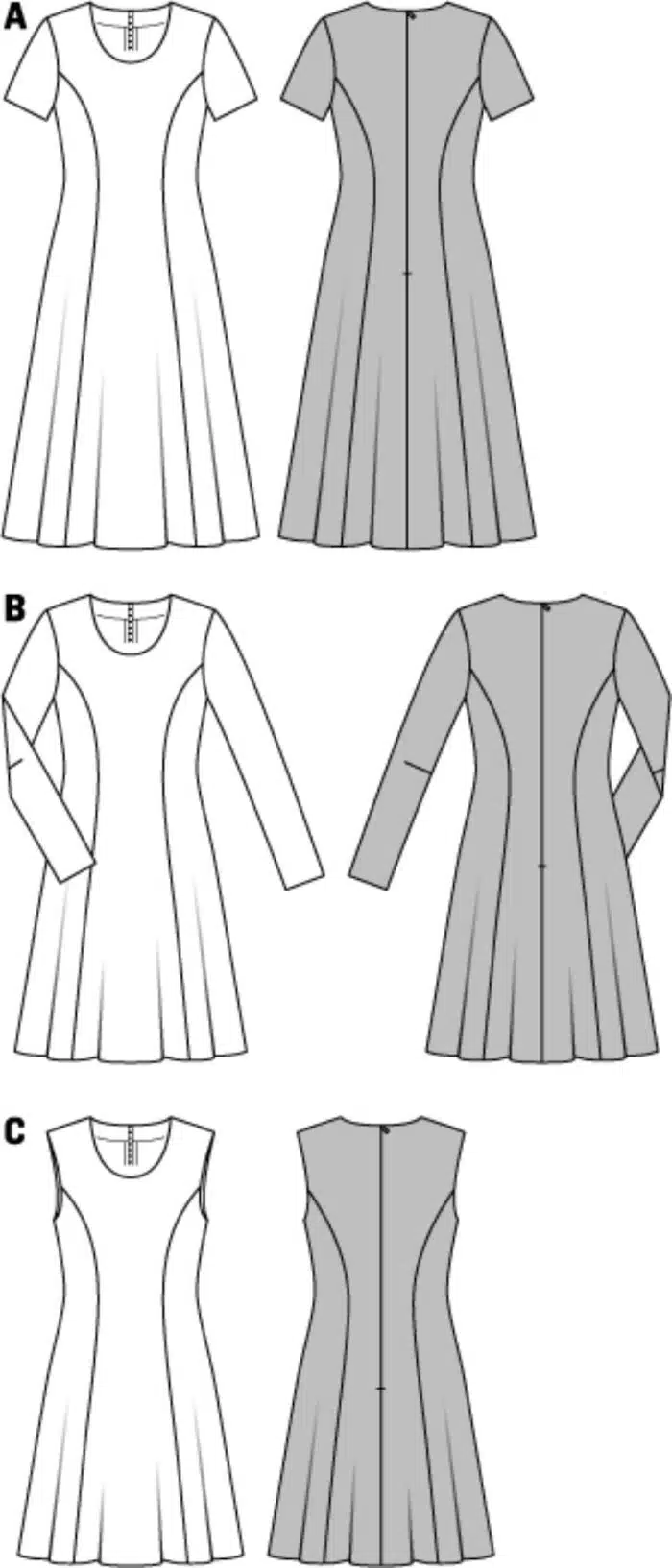 Burda Patroon 6821 - Jurk in variaties
