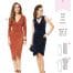 Burda Patroon 6829 - Overslagjurk in variaties