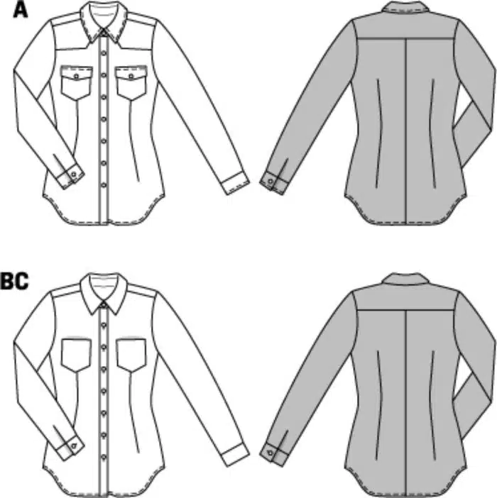 Burda Patroon 6849 - Blouse in variaties