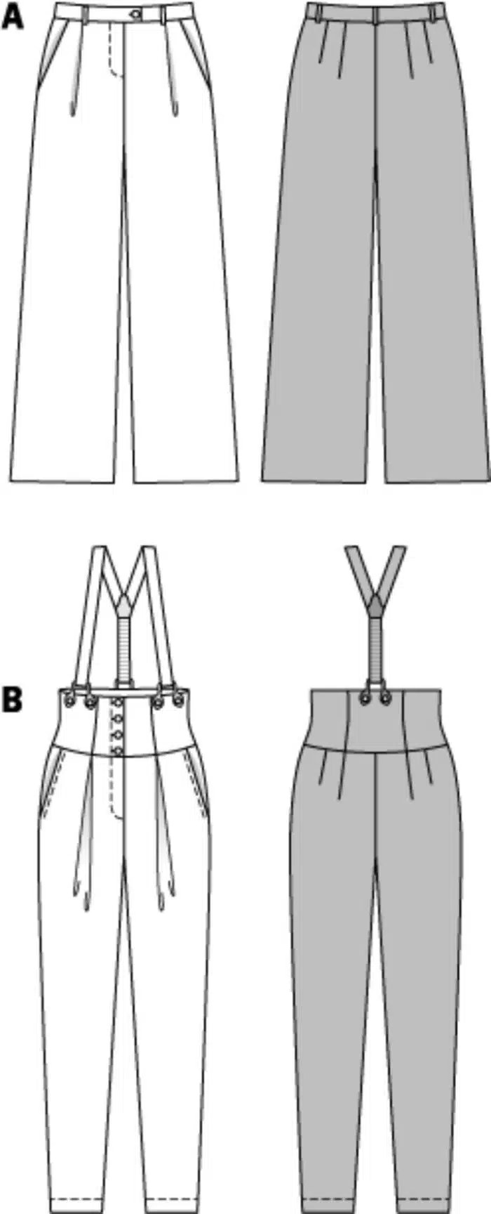 Burda Patroon 6856 - Broek in variaties