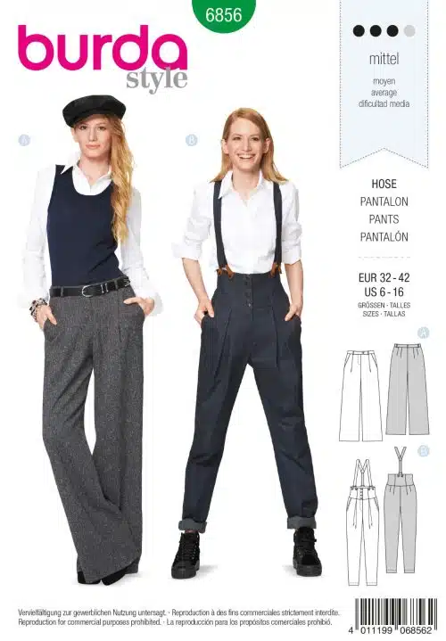 Burda Patroon 6856 - Broek in variaties