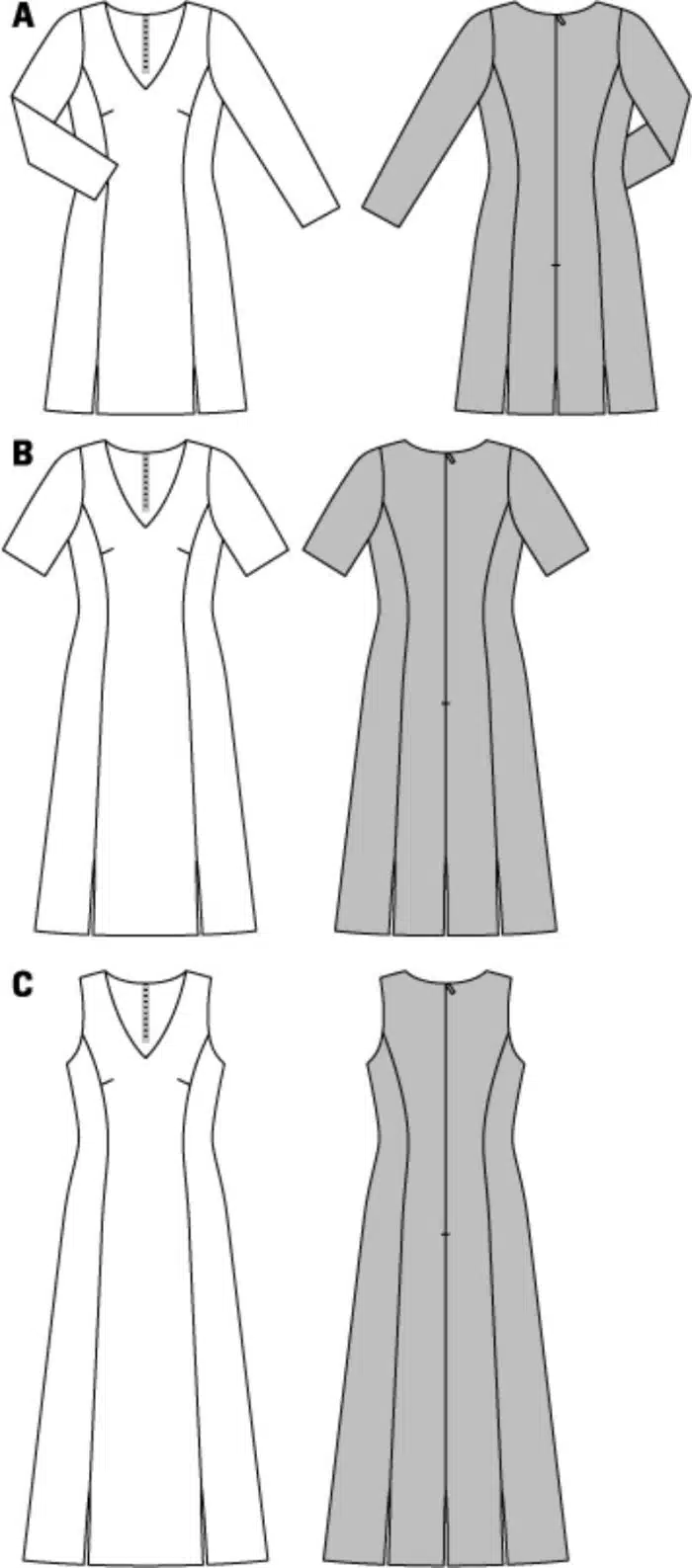 Burda Patroon 6894 - Jurk in variaties